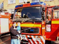 At the fire station